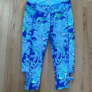 Lilly Pulitzer Blue and White Luxletic Leggings